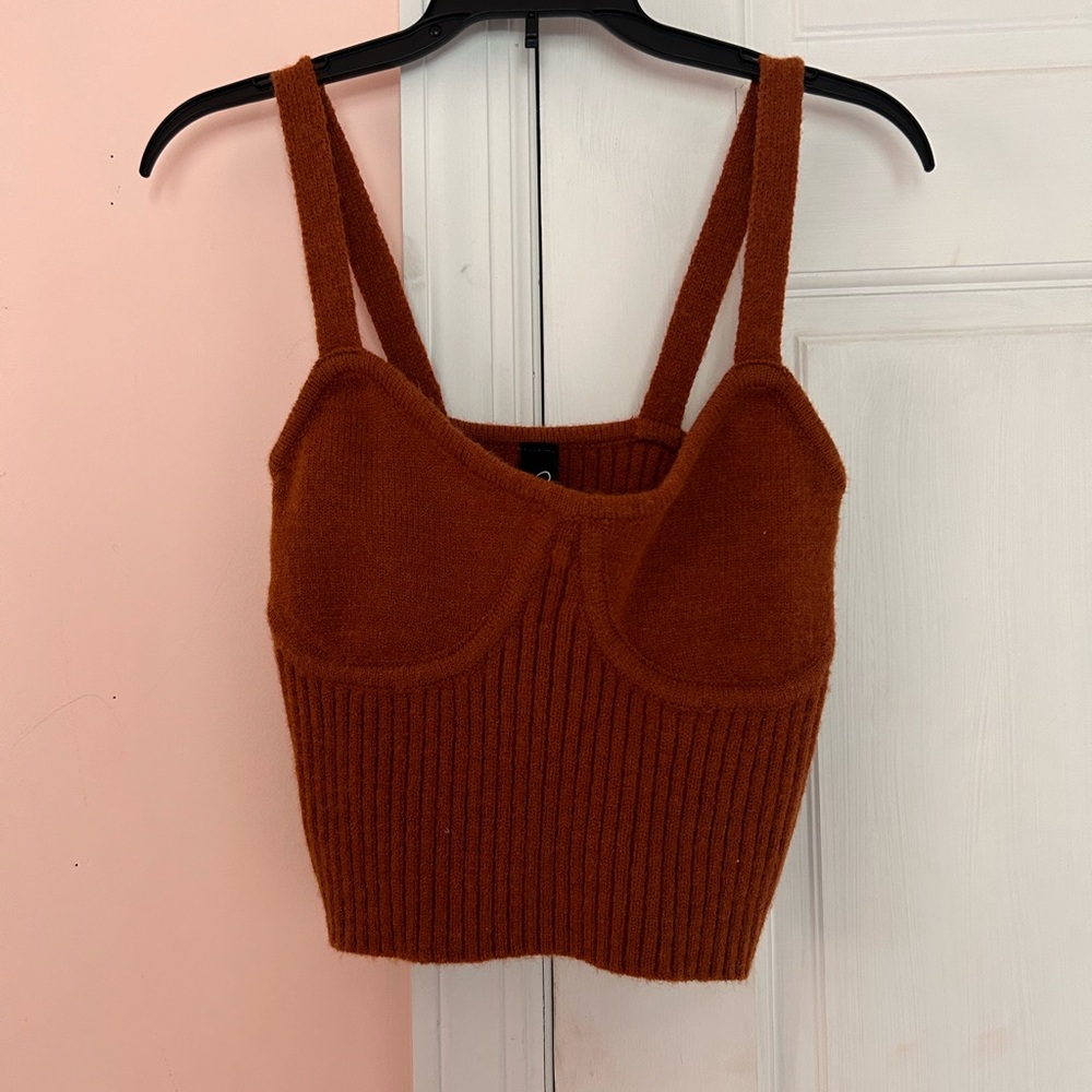 Sweater tank orange/ small/ Windsor